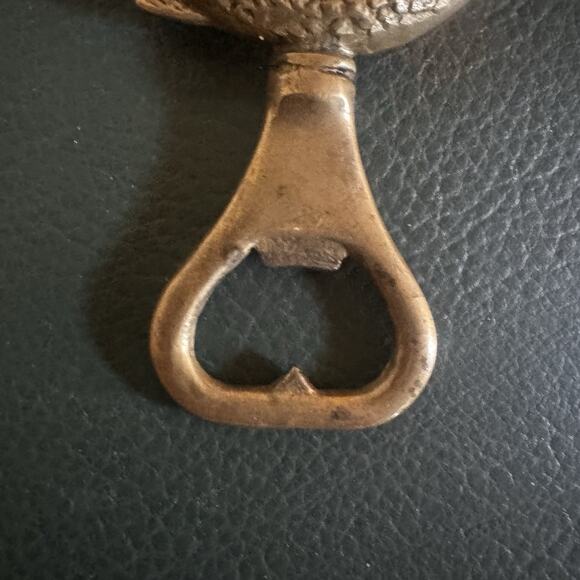 Vintage Italian Brass Fish Dual Bottle Opener Solid Angler Detail Scales Barware - Picture 11 of 16